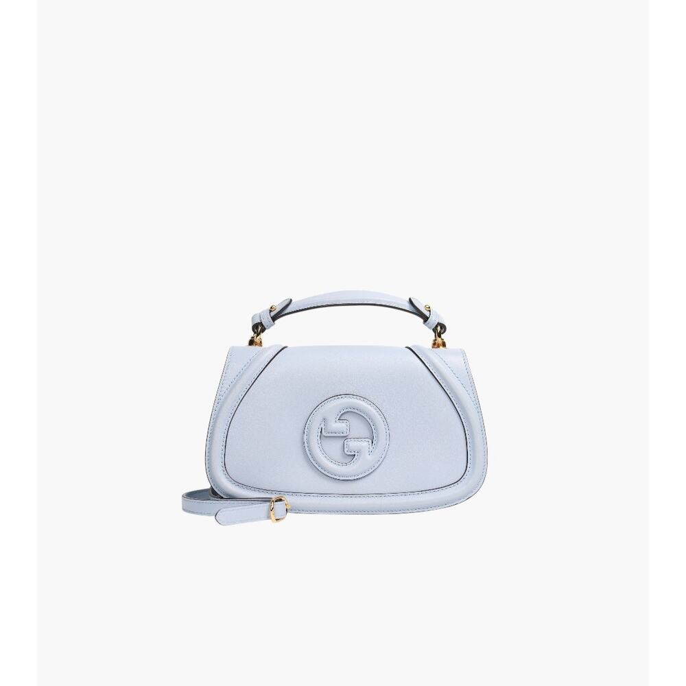 GUCCI Medium Blue Blondie Top Handle Bag C-A34695